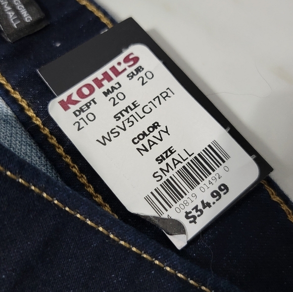 Simply Vera Vera Wang Women's Dark Blue Denim Leggings Size Small (4-6) - Picture 8 of 8